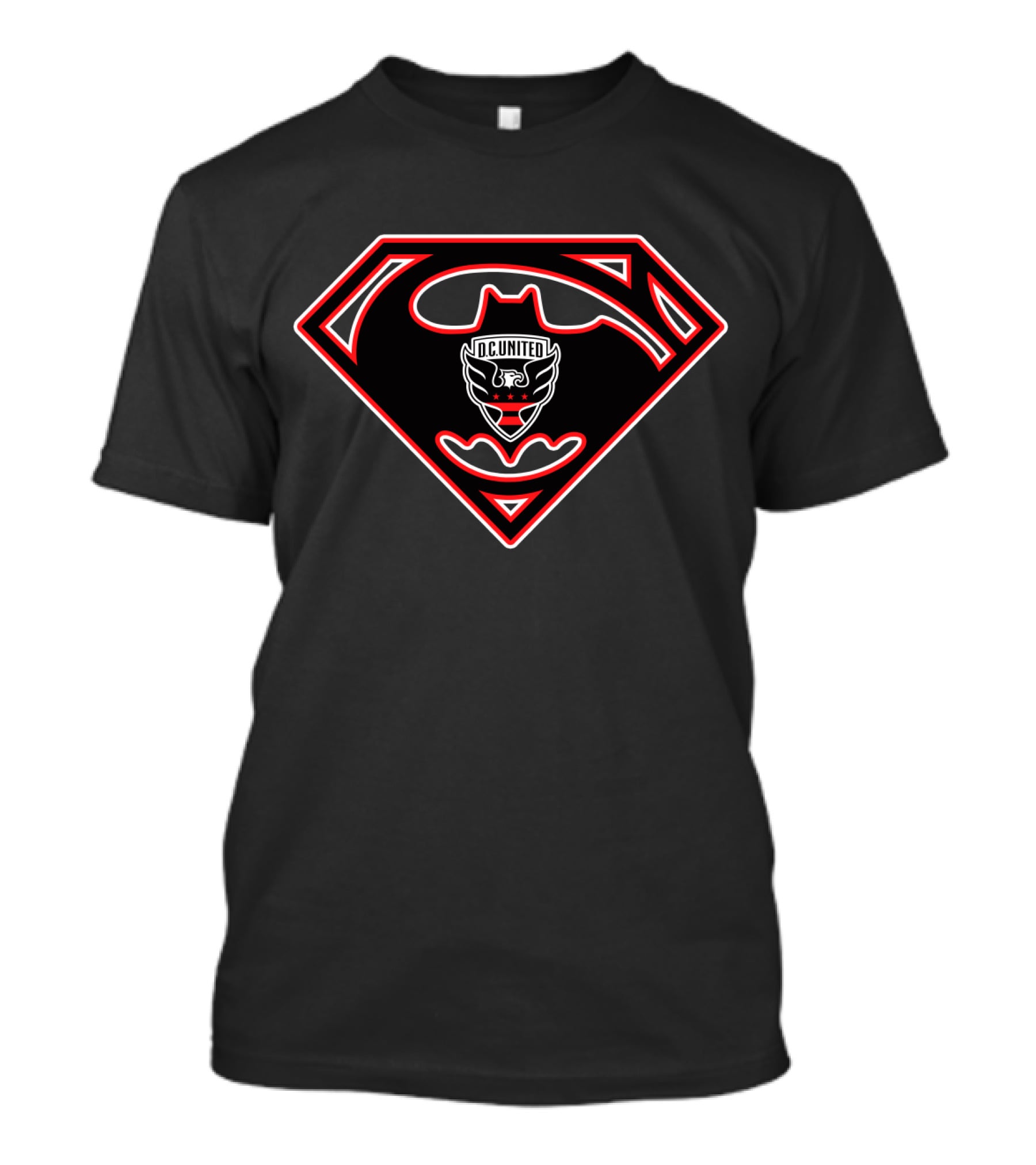 Dc United Superman Logo Badge T-Shirt