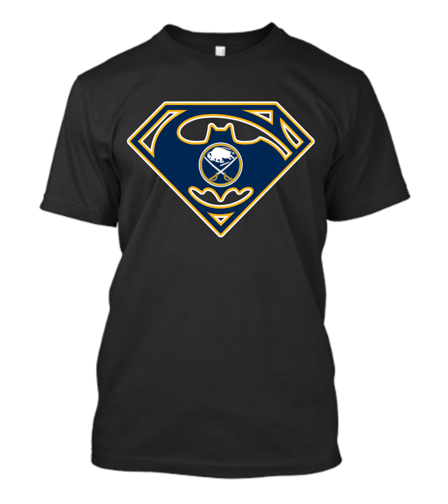 Buffalo Sabres Batman Superman Logo T-Shirt