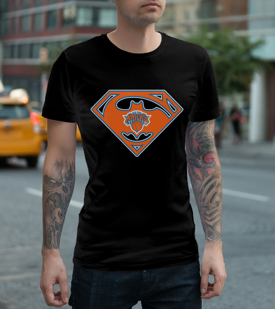 New York Knicks Super Batman Basketball T-Shirt