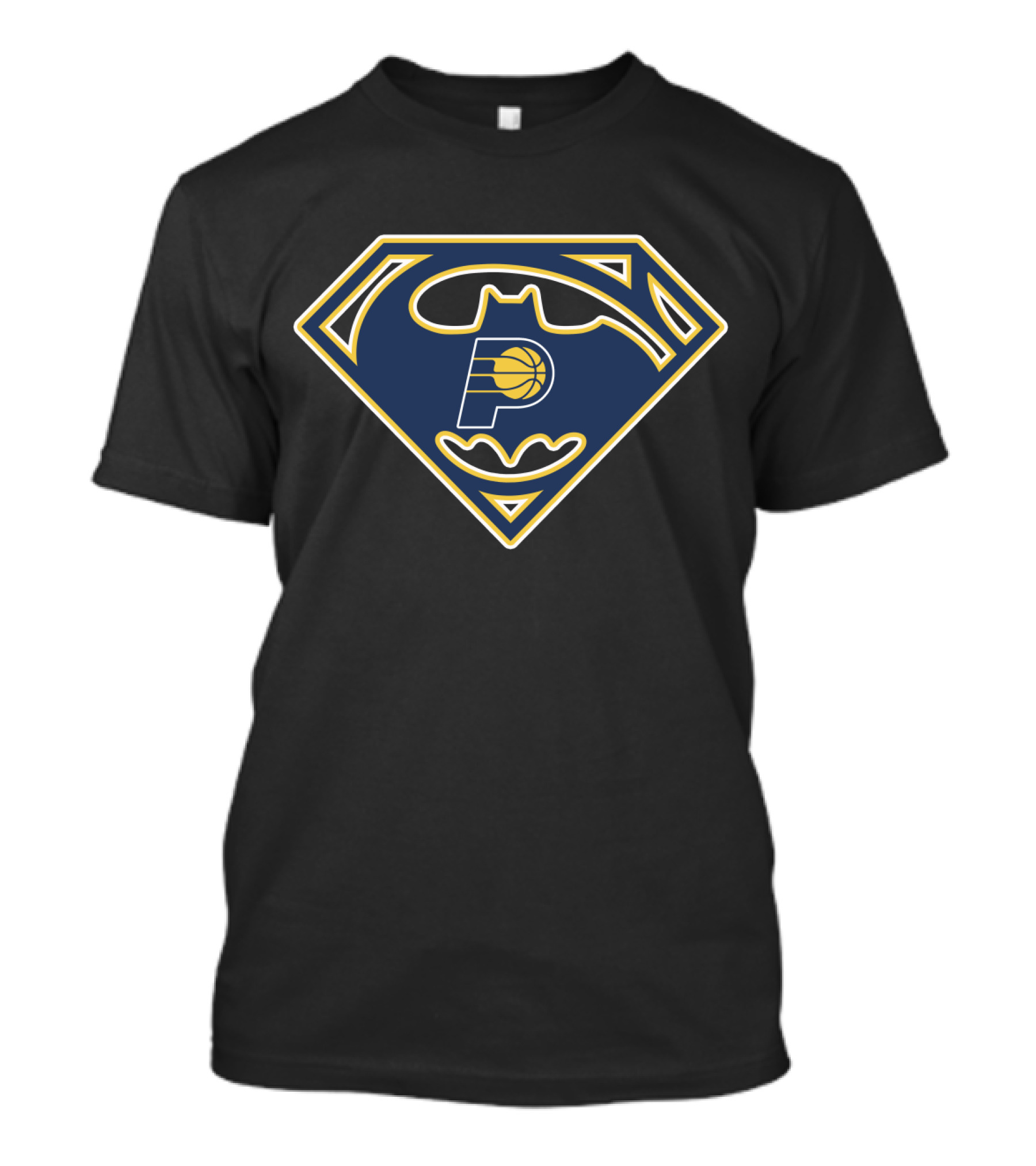 Indiana Pacers Batman Superman Logo Hybrid T-Shirt