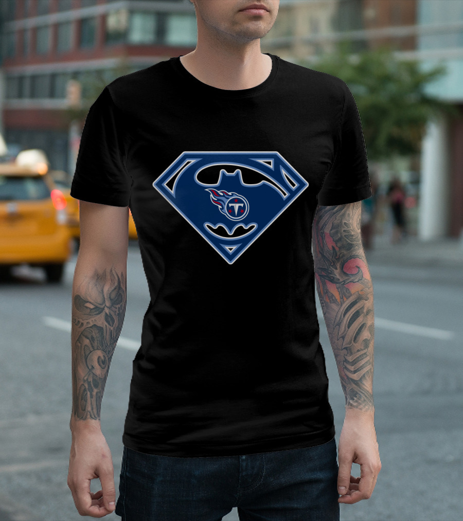 Tennessee Titans Superhero Logo 221 T-Shirt