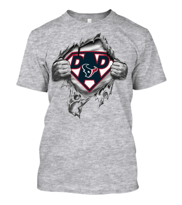 Houston Texans Dad Superhero T-Shirt