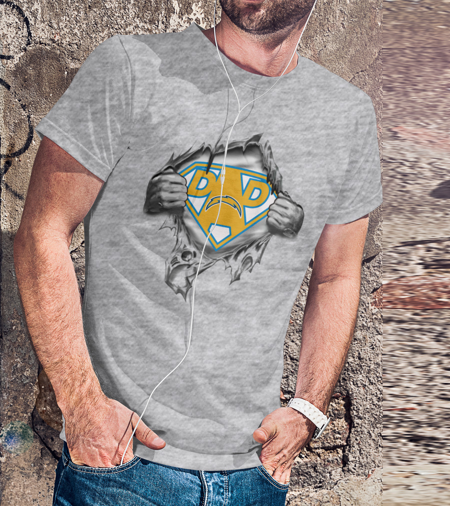 Super Dad Chargers Shield T-Shirt