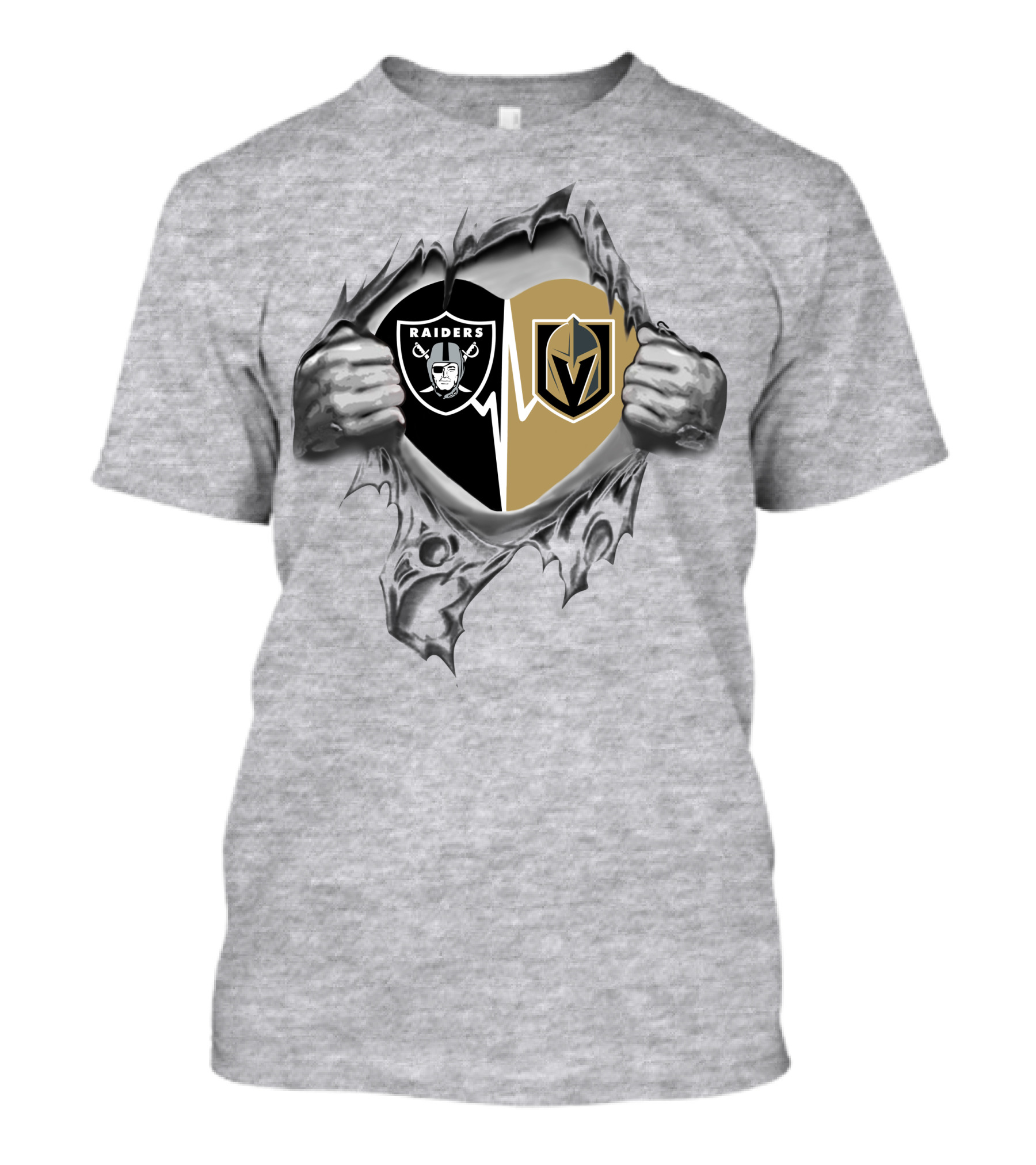 Raiders Knights Heartbeat Loyalty Commitment Fan Passion T-Shirt