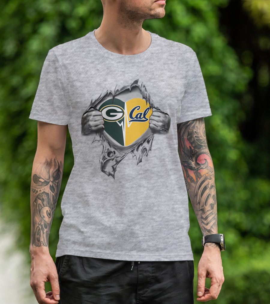 Packers G Cal Heart Unveiled By Ripping Hands T-Shirt