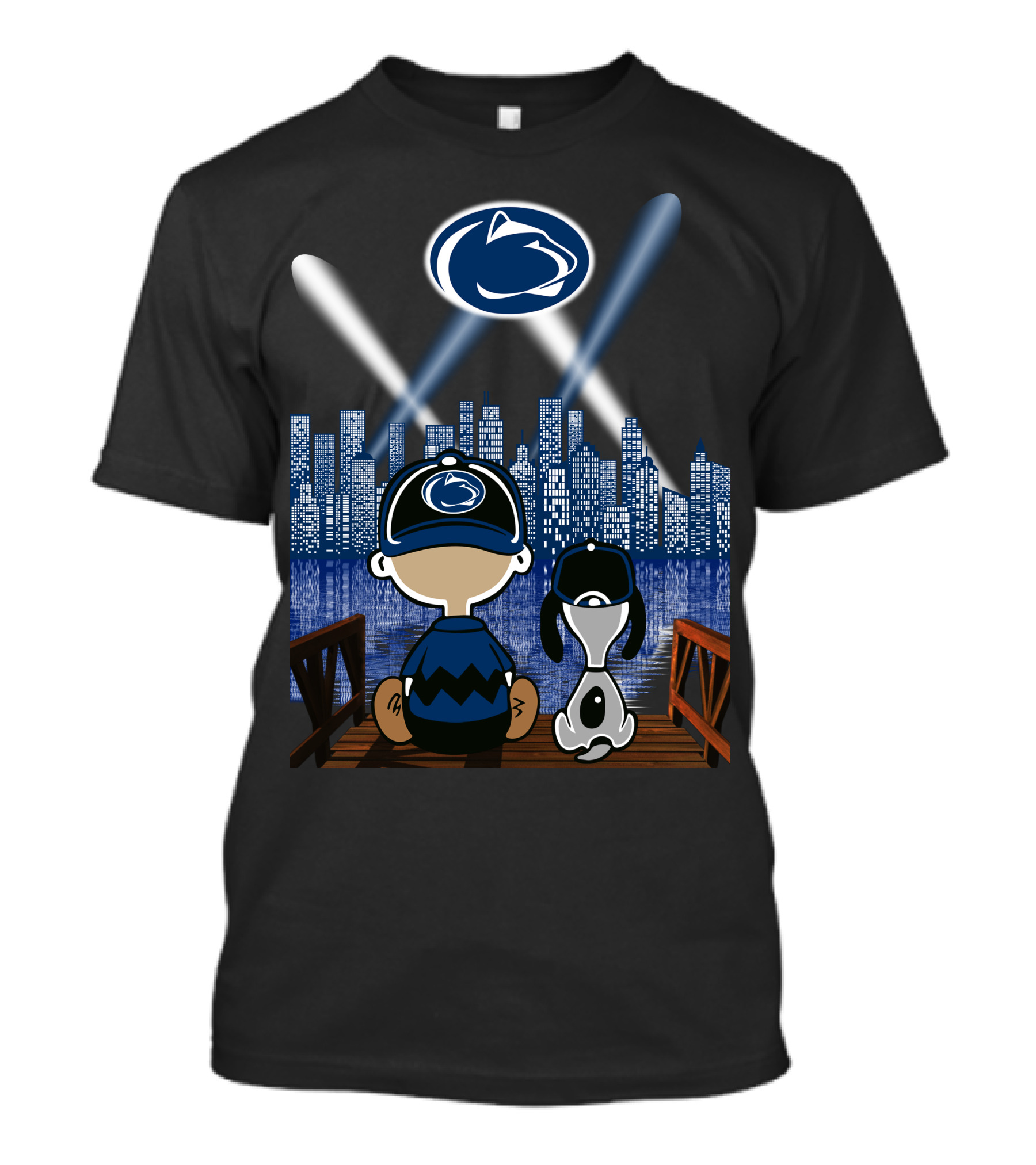 Penn State Nittany Lions Nighttime City Skyline Fans T-Shirt