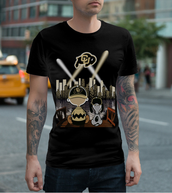 Colorado Buffaloes City Skyline Night Lights T-Shirt