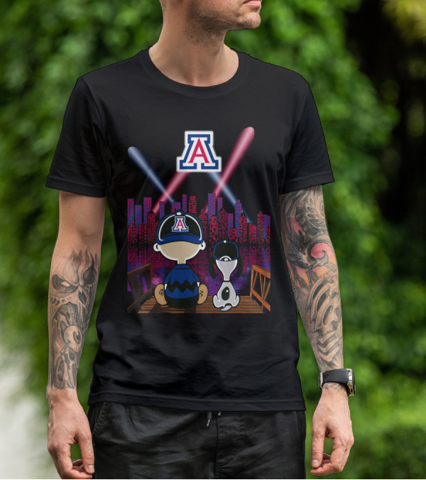 Arizona Wildcats '95 Night City Skyline Classic Scene T-Shirt