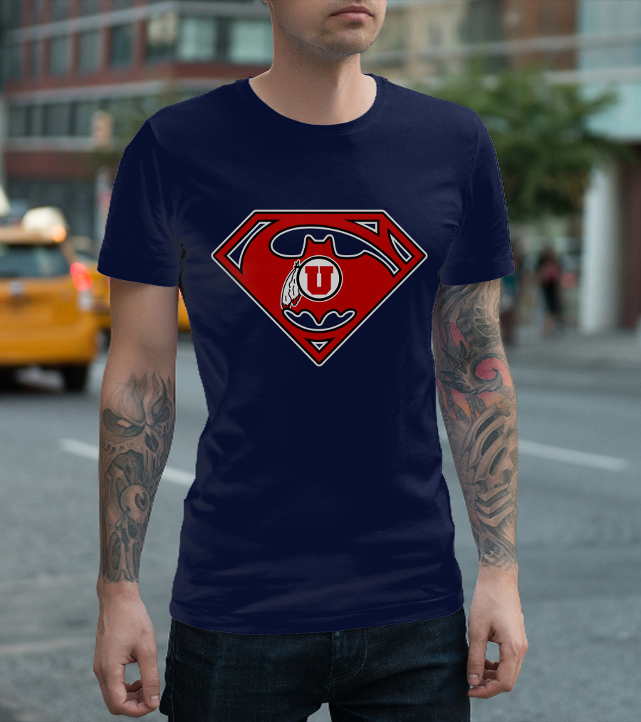 Utes Superman Batman Logo Fusion T-Shirt