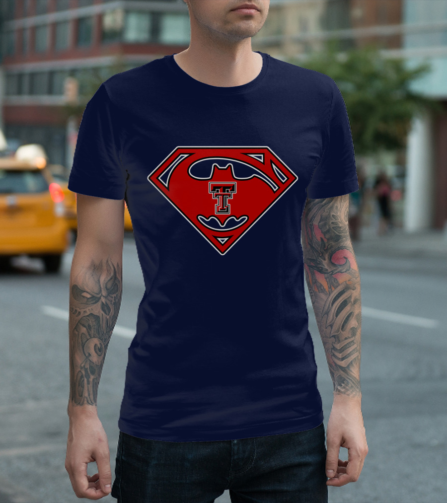 Texas Tech Red Raiders Superman Batman T-Shirt