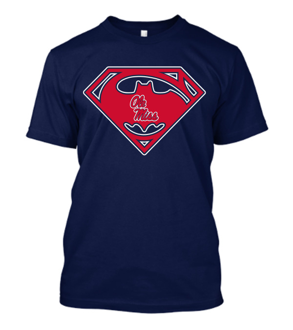 Ole Miss Rebels Superman Batman Mashup T-Shirt