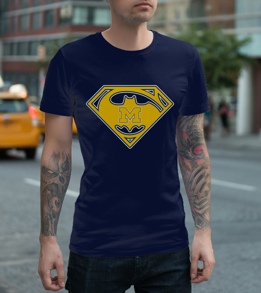 Michigan Wolverines 49 Super Bat T-Shirt