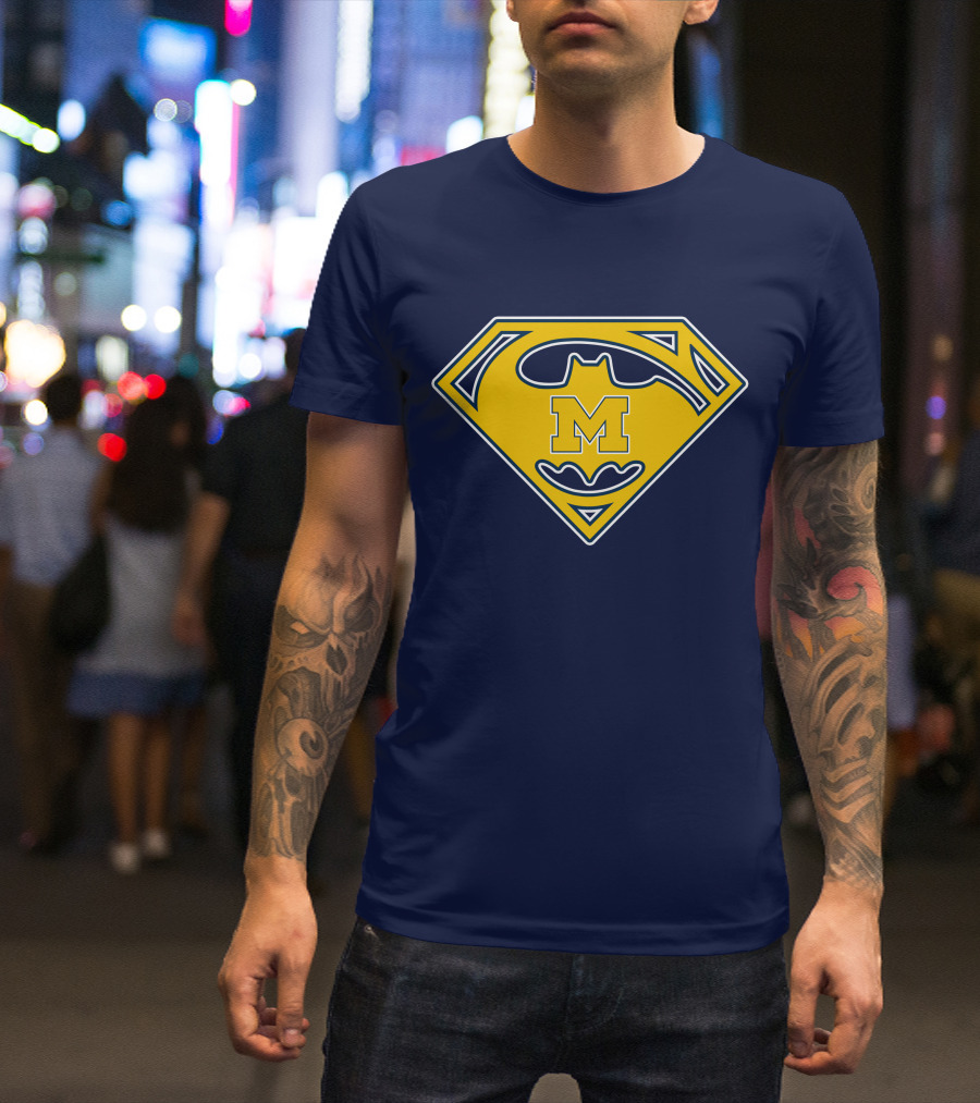 Michigan Wolverines 49 Super Bat T-Shirt