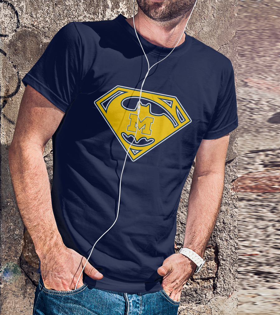 Michigan Wolverines 49 Super Bat T-Shirt