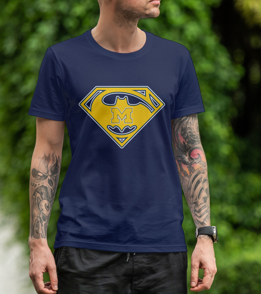 Michigan Wolverines 49 Super Bat T-Shirt