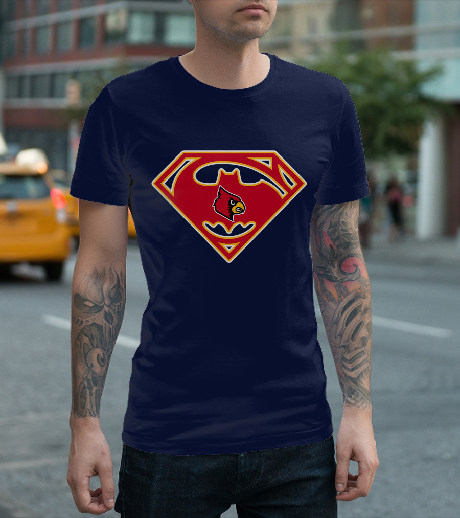 Louisville Cardinals Superman T-Shirt