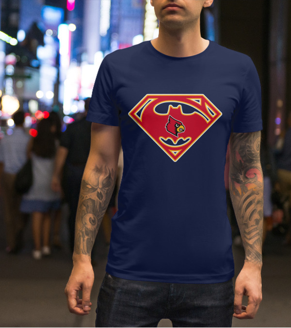 Louisville Cardinals Superman T-Shirt