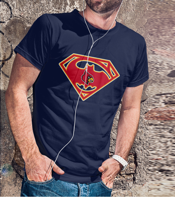 Louisville Cardinals Superman T-Shirt