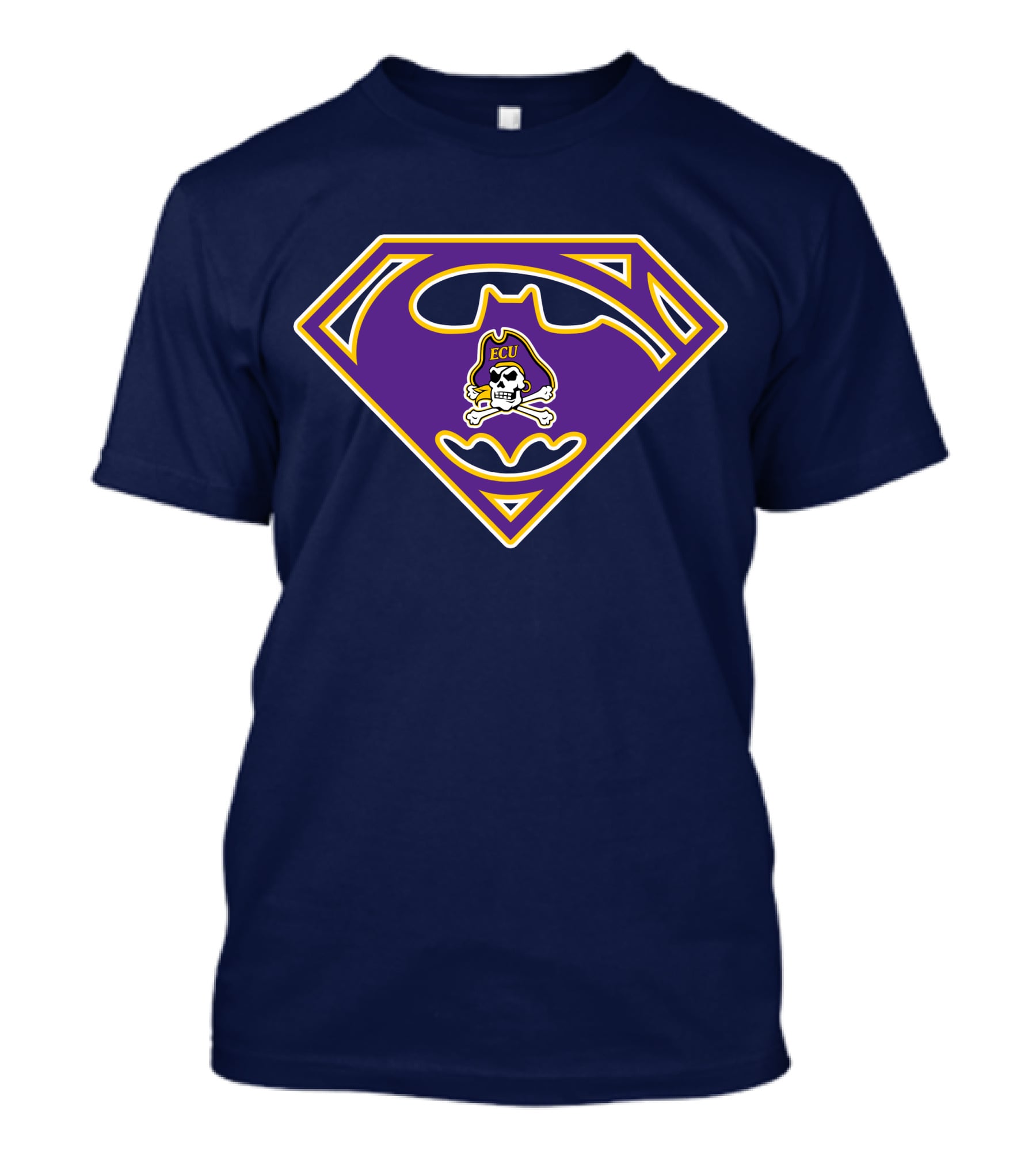 Ecu Pirates Skull Bat Symbol 78 East Carolina Football Super T-Shirt