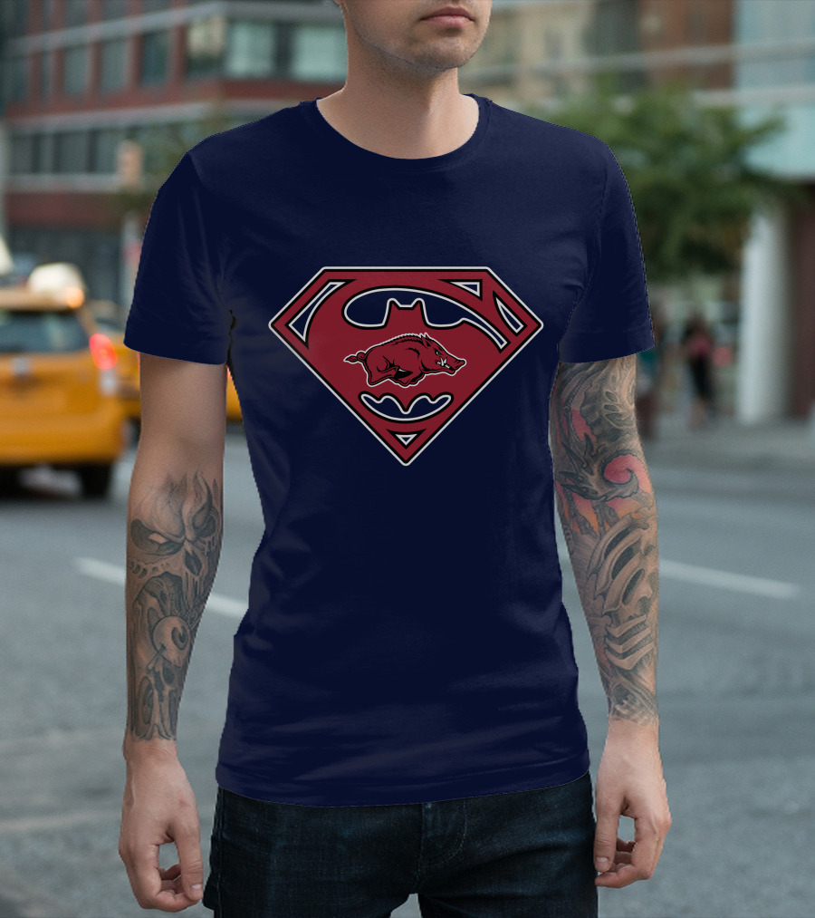 Arkansas Razorbacks 1995 Superman T-Shirt