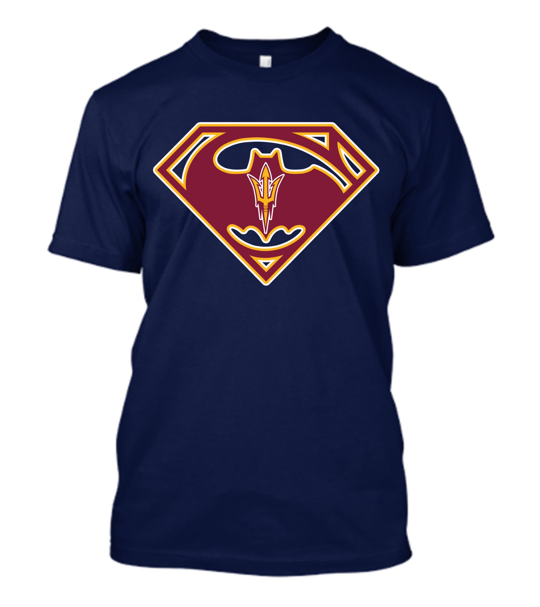 Arizona State Sun Devils Bat-Superman Logo Fusion T-Shirt