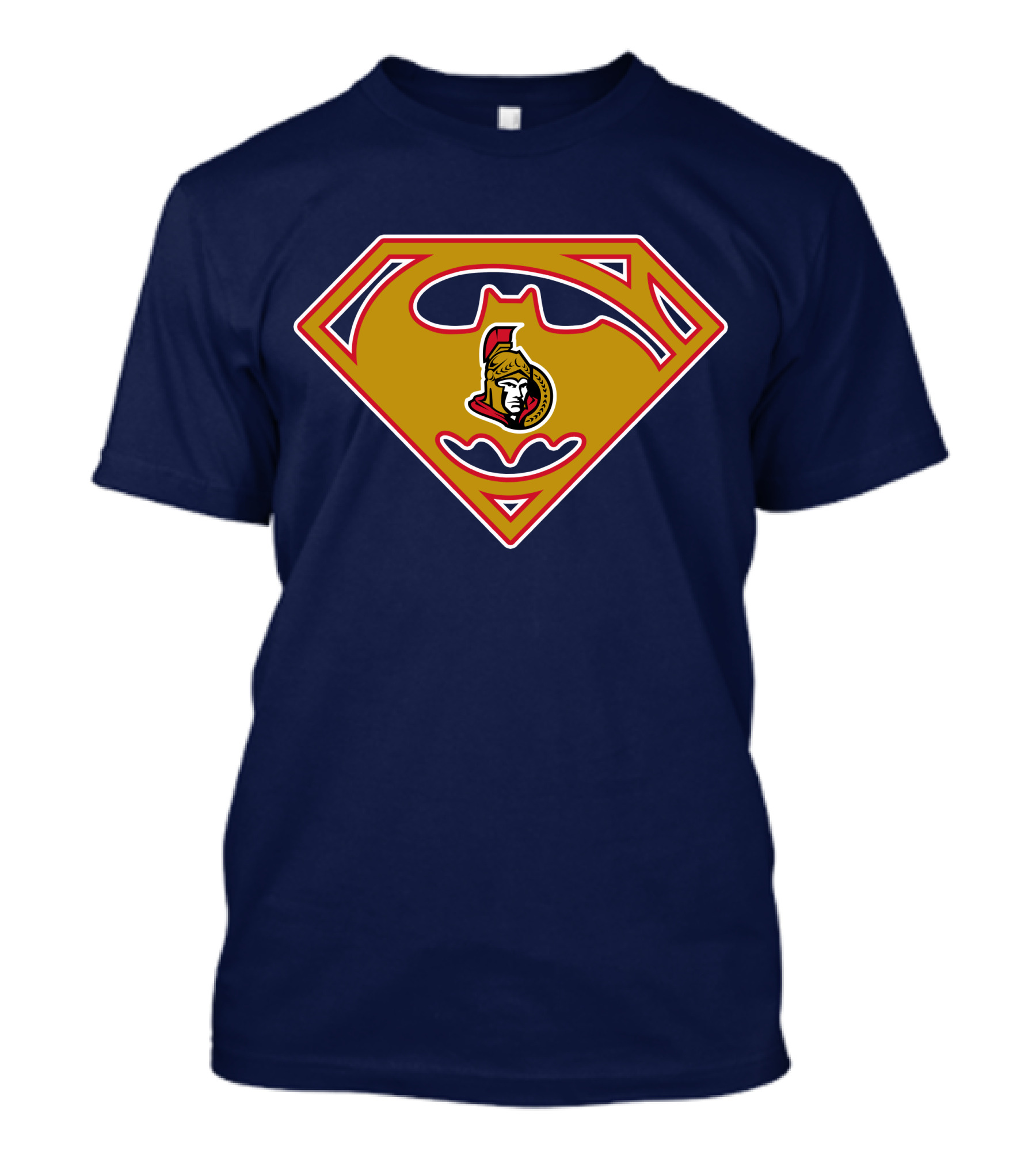 Ottawa Senators Superhero Logo Fusion T-Shirt