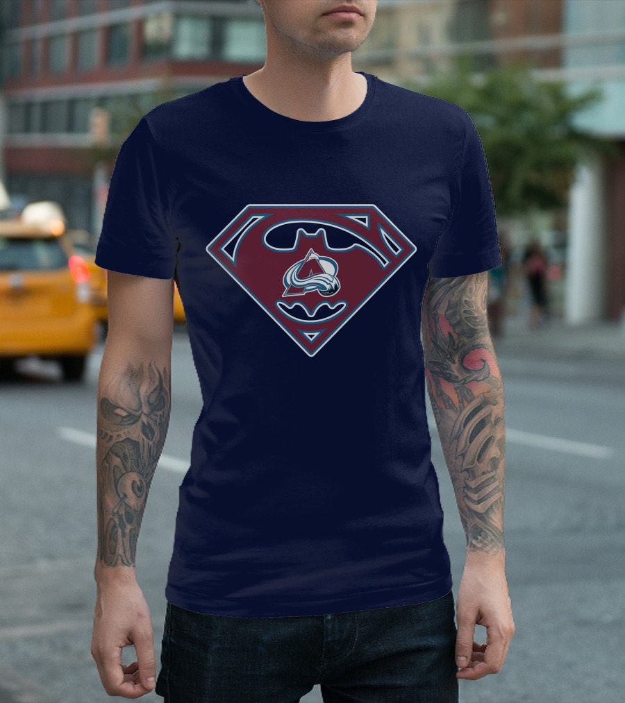 Batman Superman Colorado Avalanche Logo 152 T-Shirt