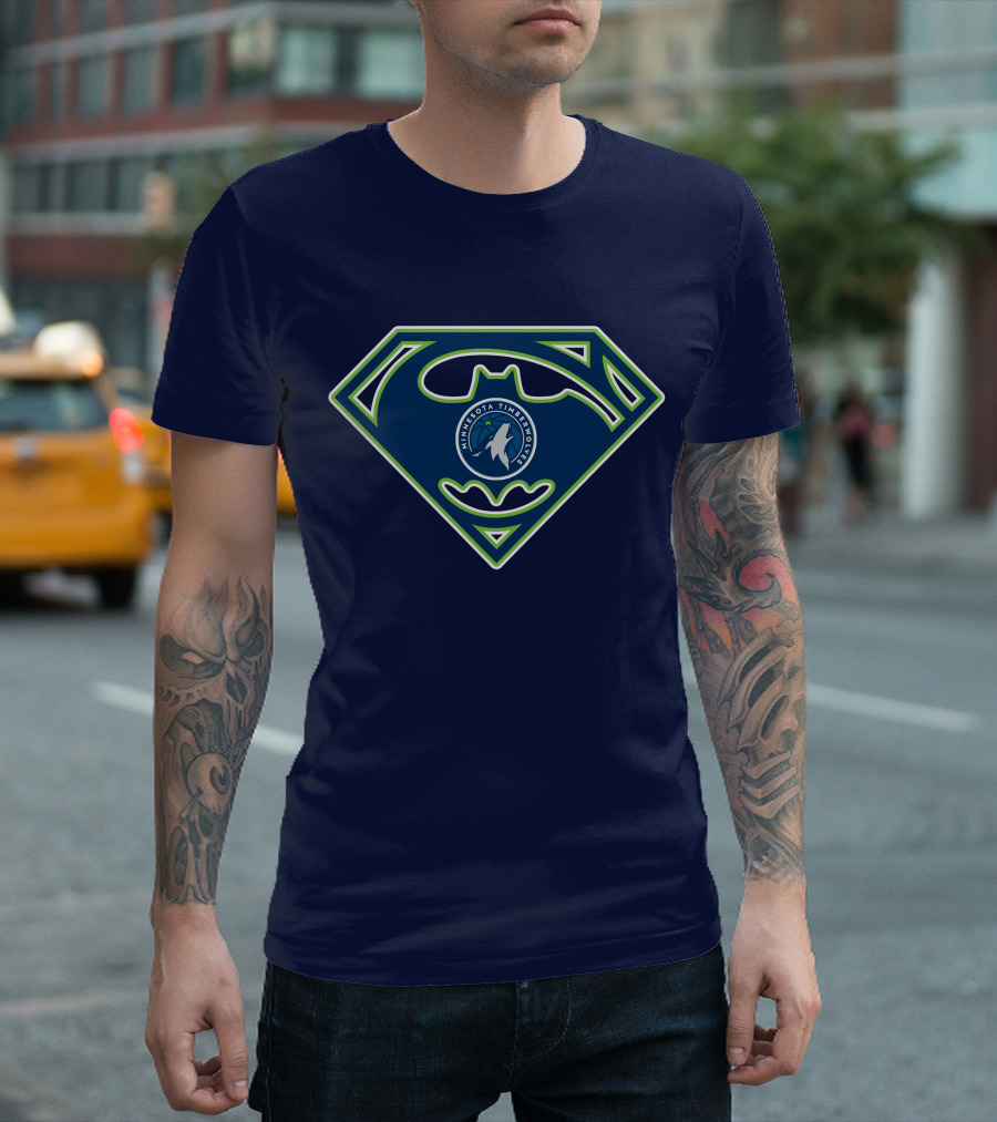 Superhero Minnesota Timberwolves Logo 173 T-Shirt