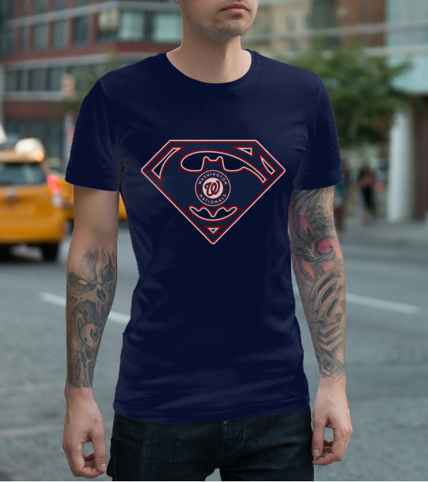 Washington Nationals Superman Batman T-Shirt