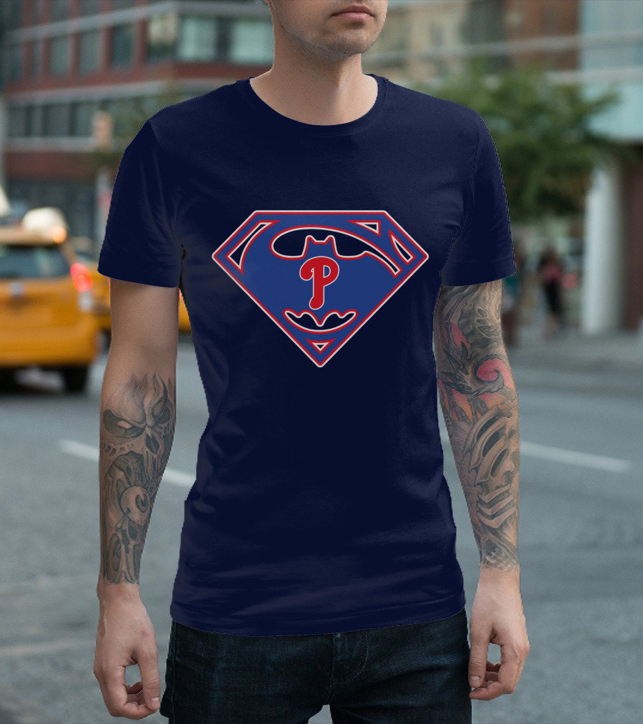 Phillies Superhero Emblem Fusion T-Shirt