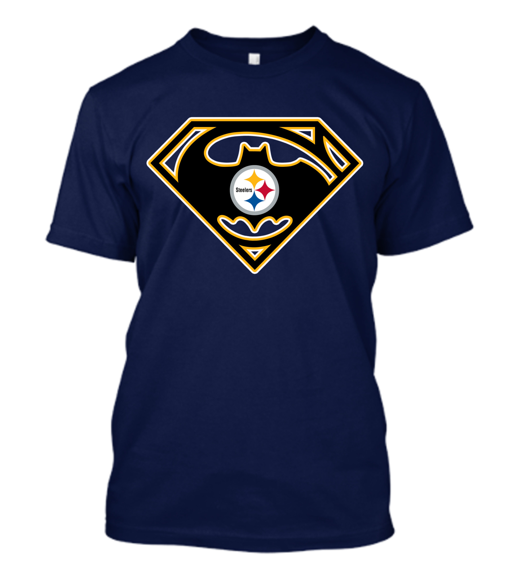 Pittsburgh Steelers Batman Superman Logo Fusion 224 T-Shirt