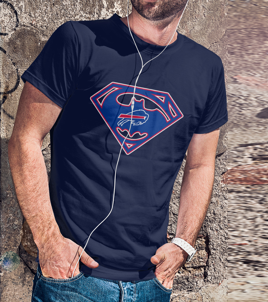 Buffalo Bills Superman Batman Logo Icon T-Shirt