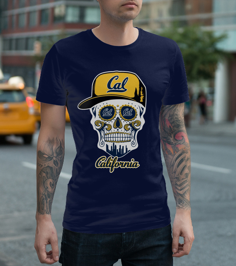 California Cal Bears Skull With Cap T-Shirt
