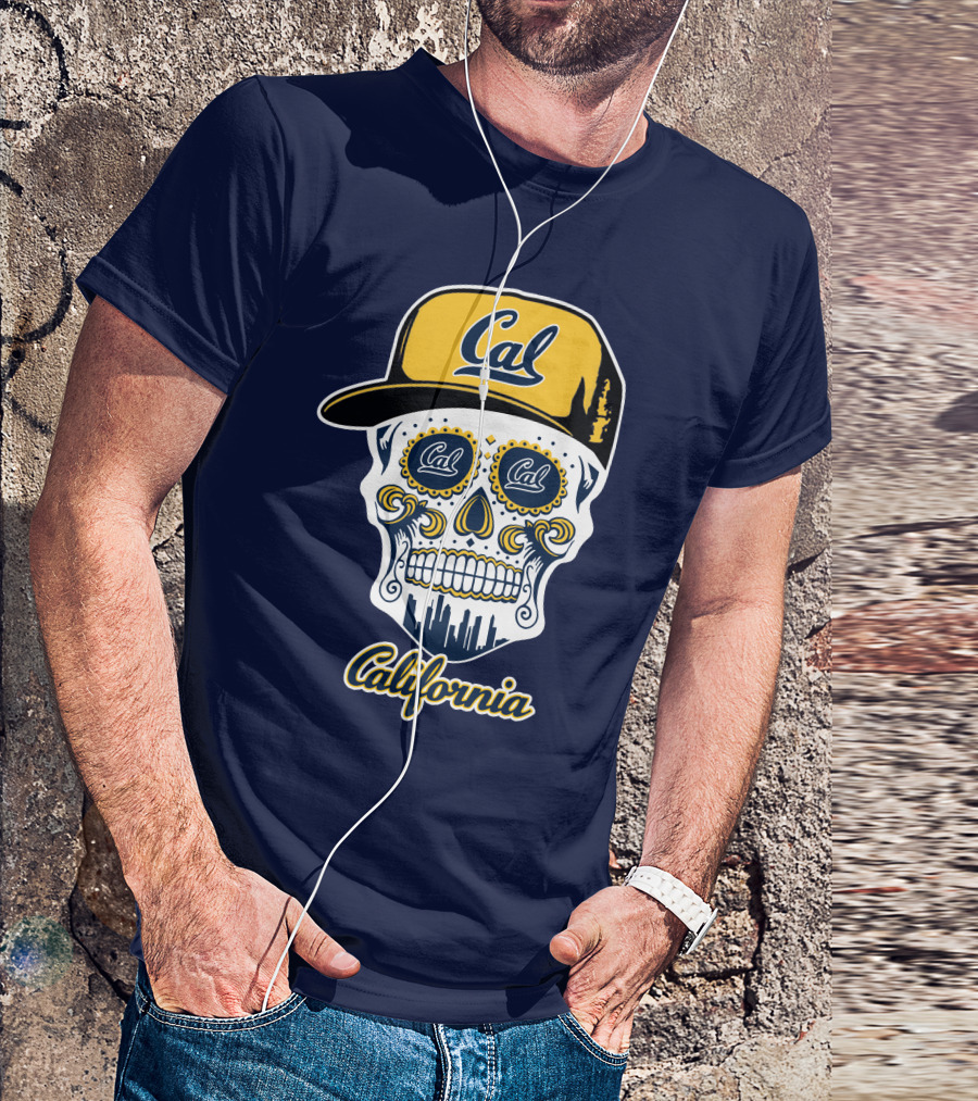 California Cal Bears Skull With Cap T-Shirt
