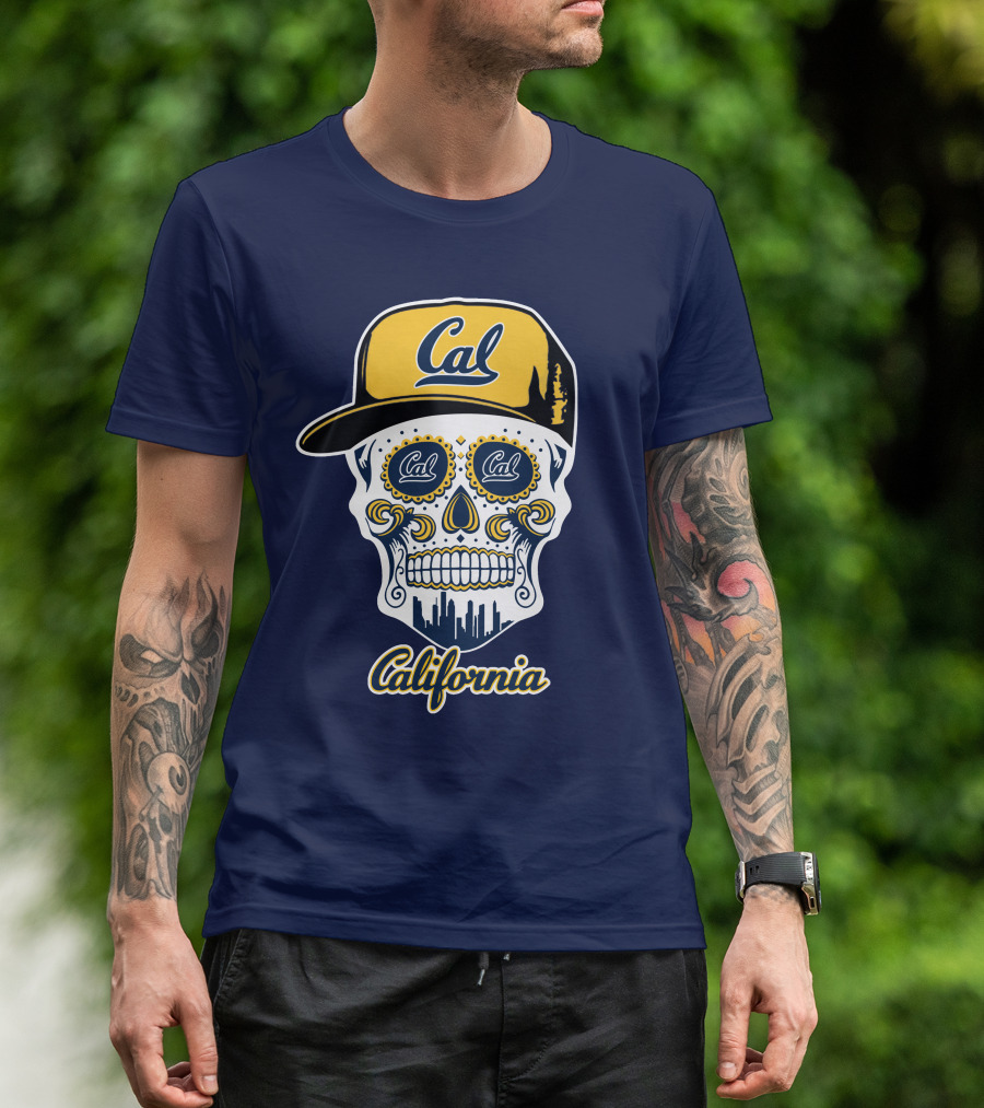 California Cal Bears Skull With Cap T-Shirt