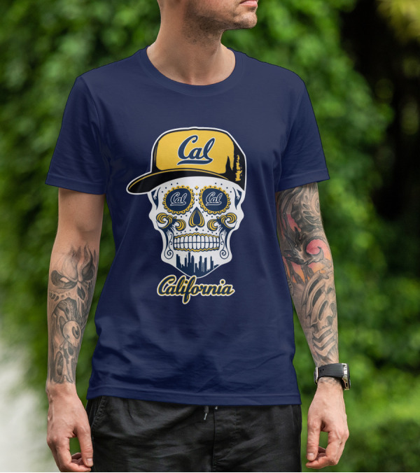 California Cal Bears Skull With Cap T-Shirt