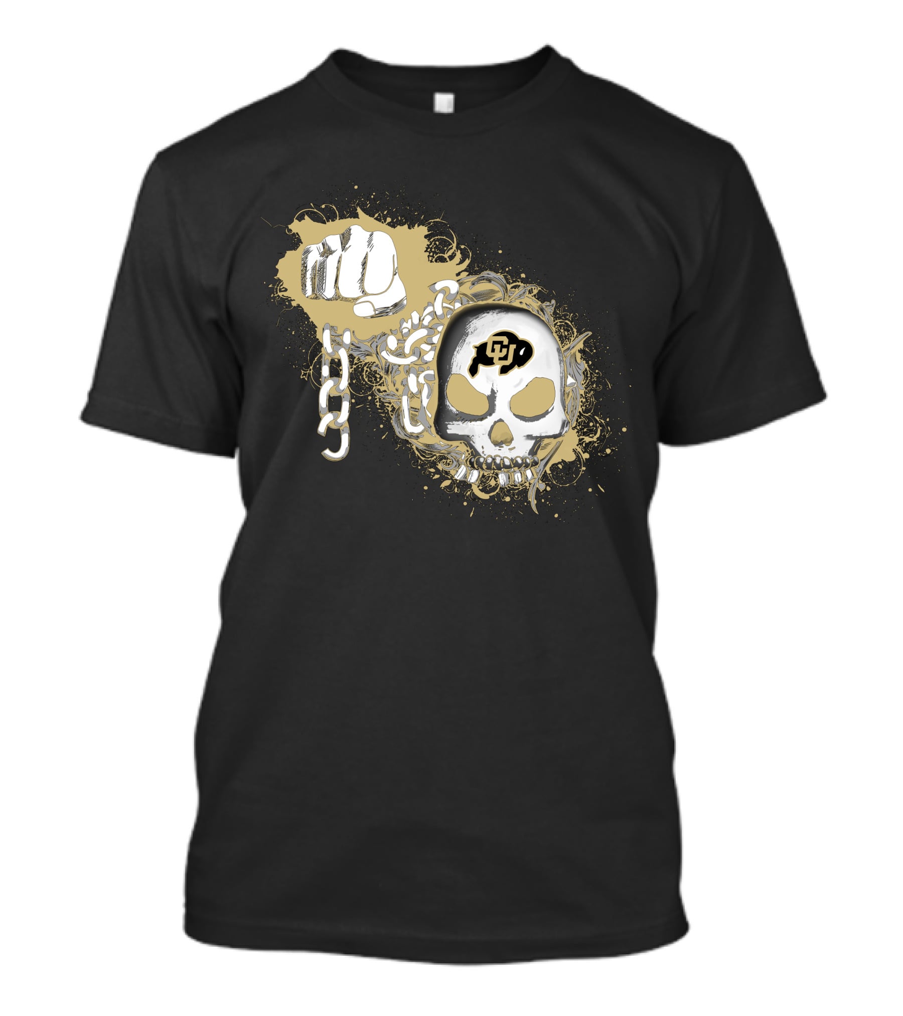 Colorado Buffaloes Skull And Chain T-Shirt