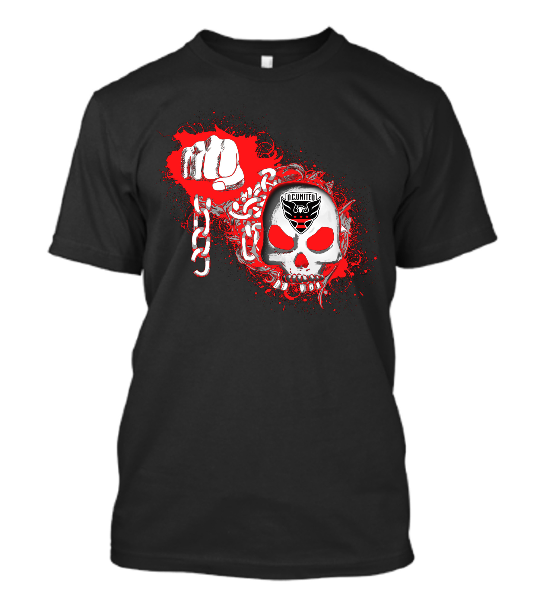 Dc United Skull And Chain T-Shirt