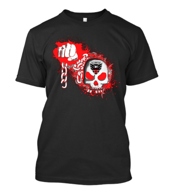 Dc United Skull And Chain T-Shirt