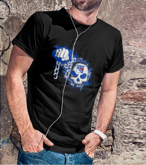 New York Rangers Skull And Chains T-Shirt
