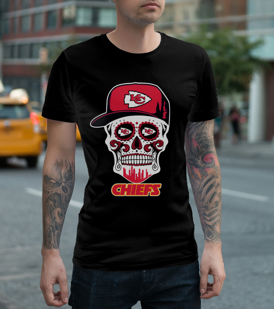 Kansas City Chiefs Skull K.c. Logo Hat Chiefs T-Shirt