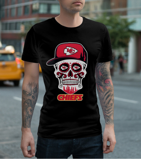 Kansas City Chiefs Skull K.c. Logo Hat Chiefs T-Shirt