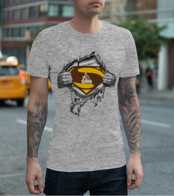 Valparaiso Crusaders Valpo Superman Crest T-Shirt