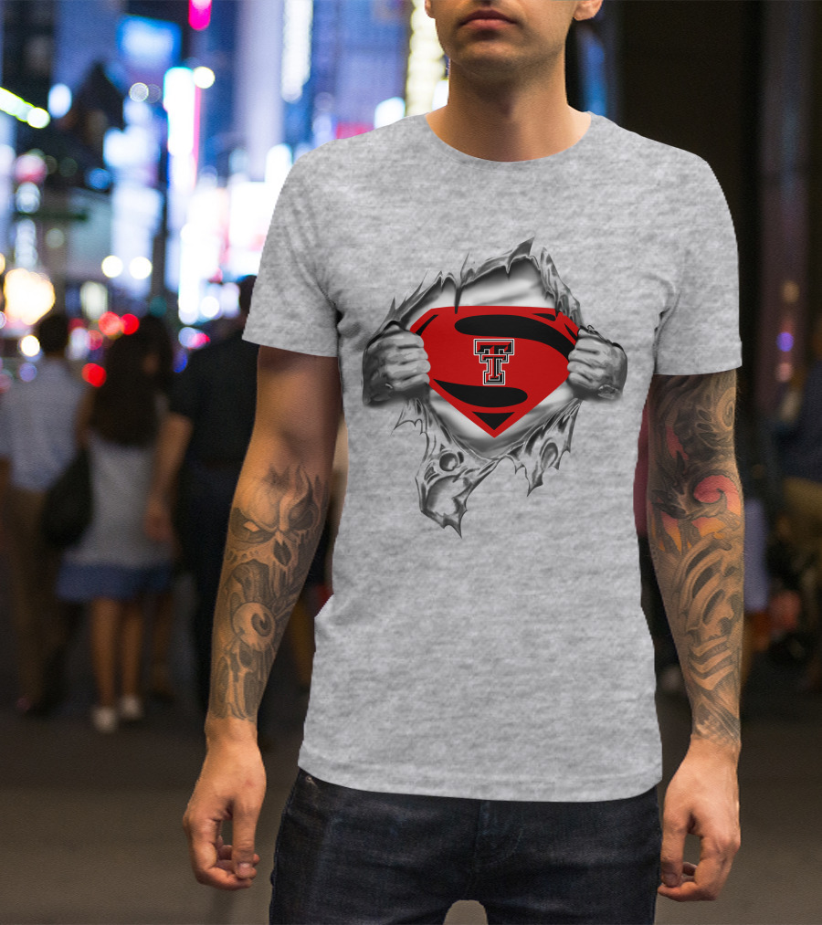 Texas Tech Red Raiders Superman Emblem Revealed T-Shirt