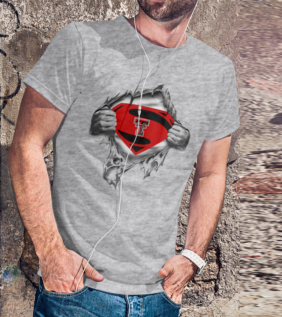 Texas Tech Red Raiders Superman Emblem Revealed T-Shirt