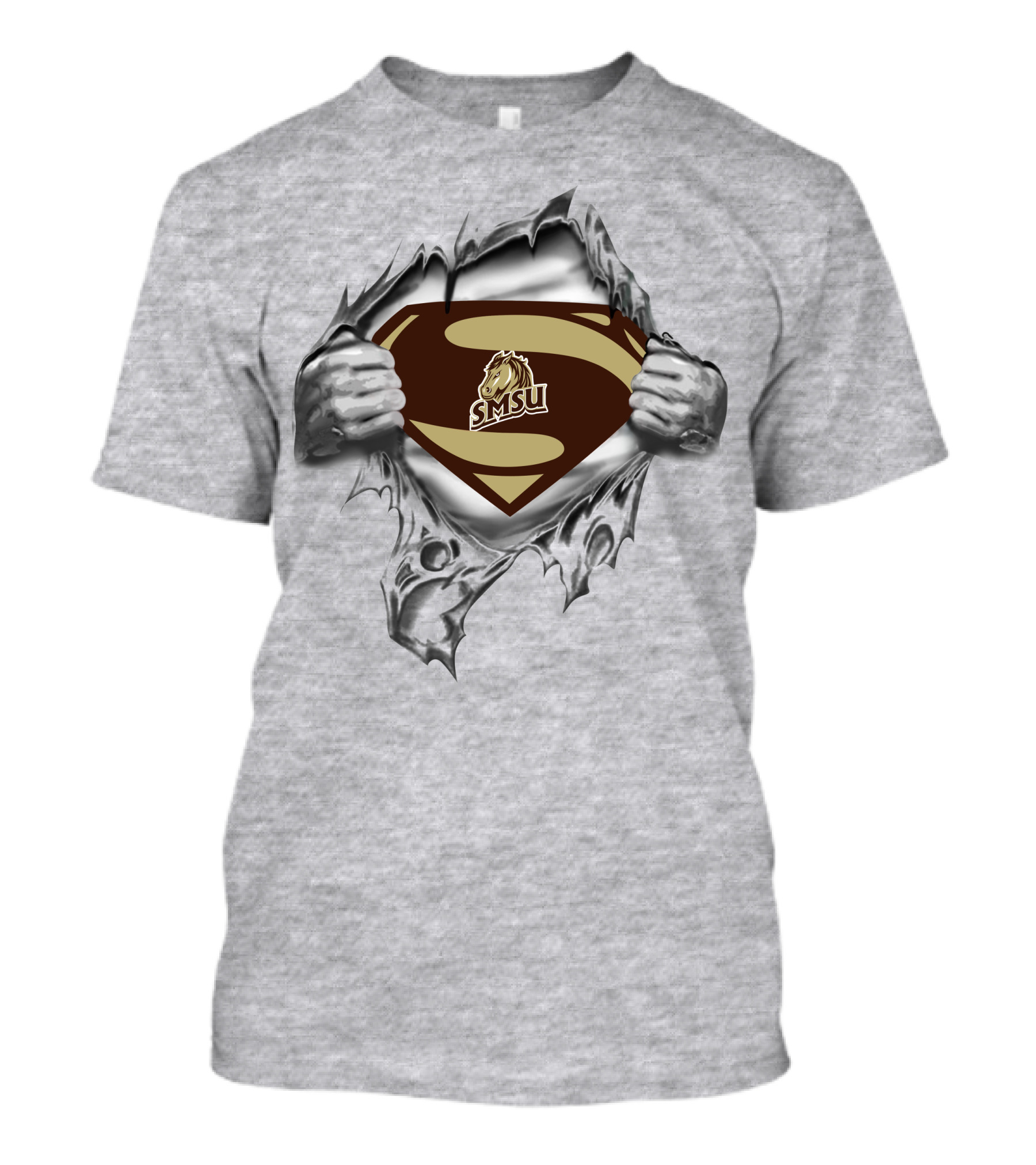 Smsu Mustangs Superman T-Shirt