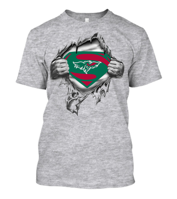 Green Bay Phoenix Superman Logo Tear T-Shirt