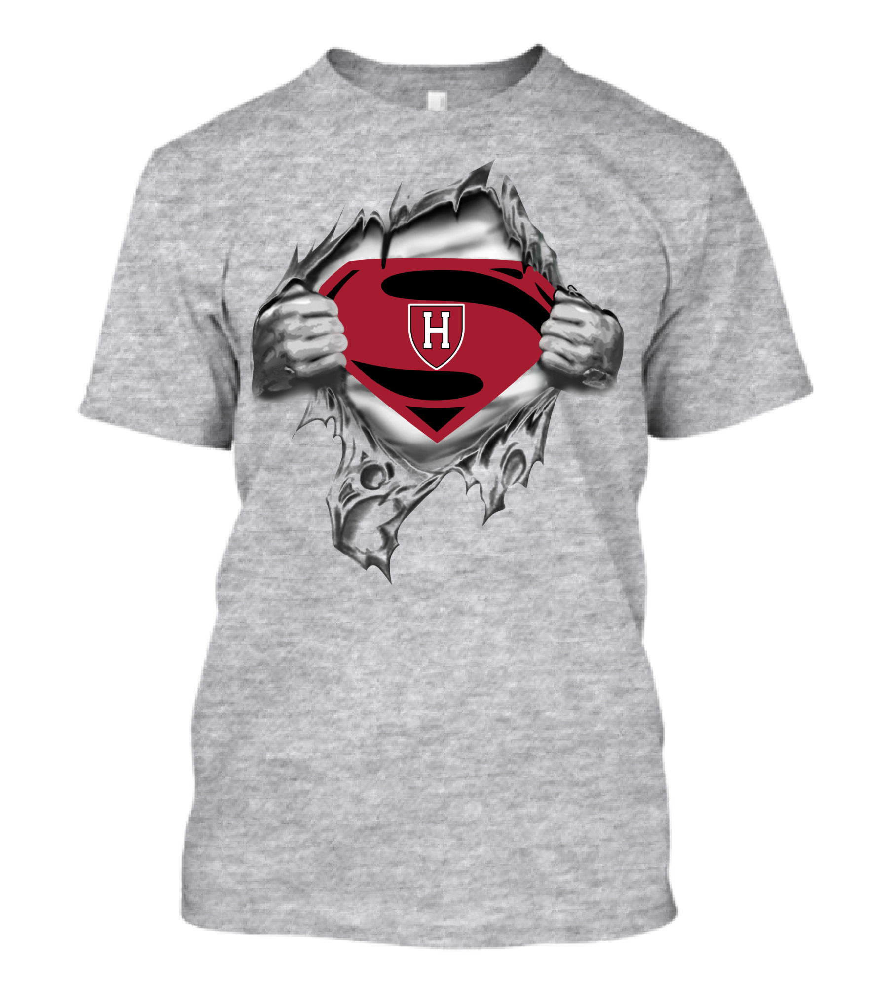 Harvard Crimson Superman Shield T-Shirt