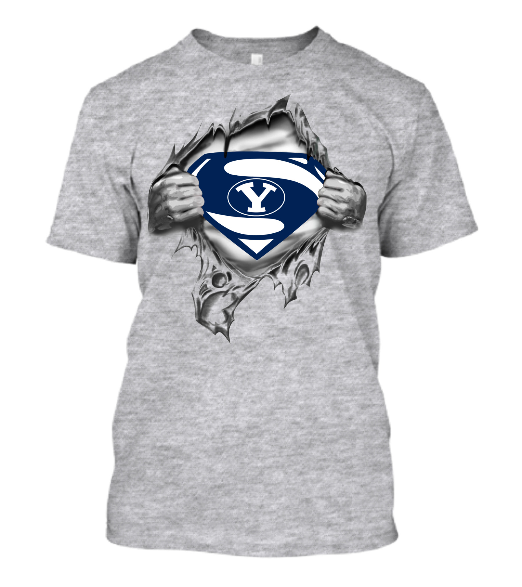 Byu Cougars Superman Logo 193 T-Shirt