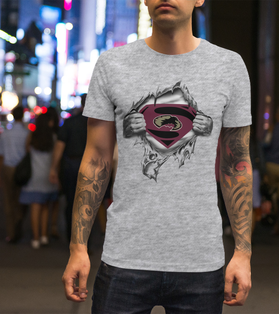Denver Pioneers Superman Logo With Torn T-Shirt